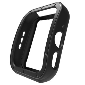 For OPPO Watch 3 TPU Half-cover Hollowed Watch Case with scale(Black White)