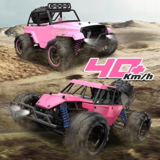 9304E 1:18 Full Scale Remote Control 4WD High Speed Car (Pink)