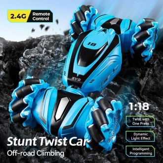 JJR/C Q110 2.4G Remote Control Stunt Climbing Drift Twist Car(Blue)