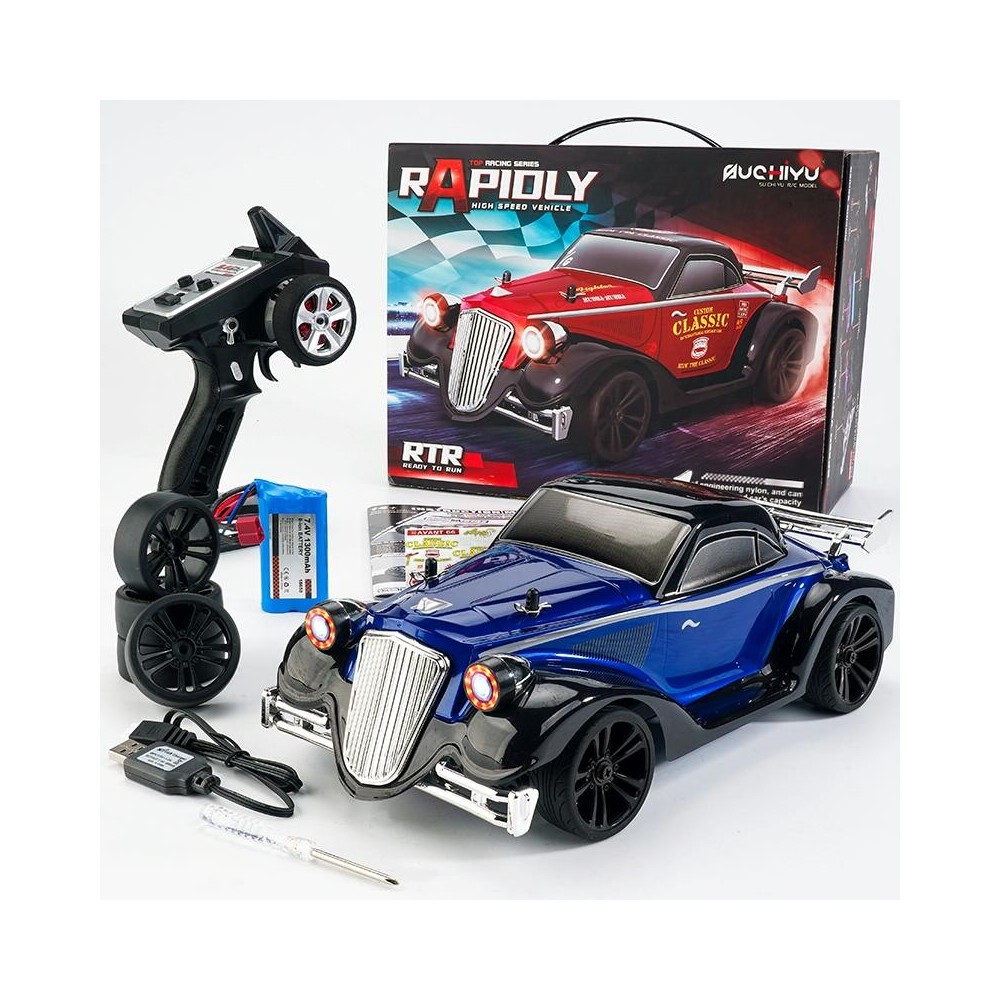 JJR/C  Q117 Remote Control Electric 4WD Stunt Car, Style:Classic Car(Blue)