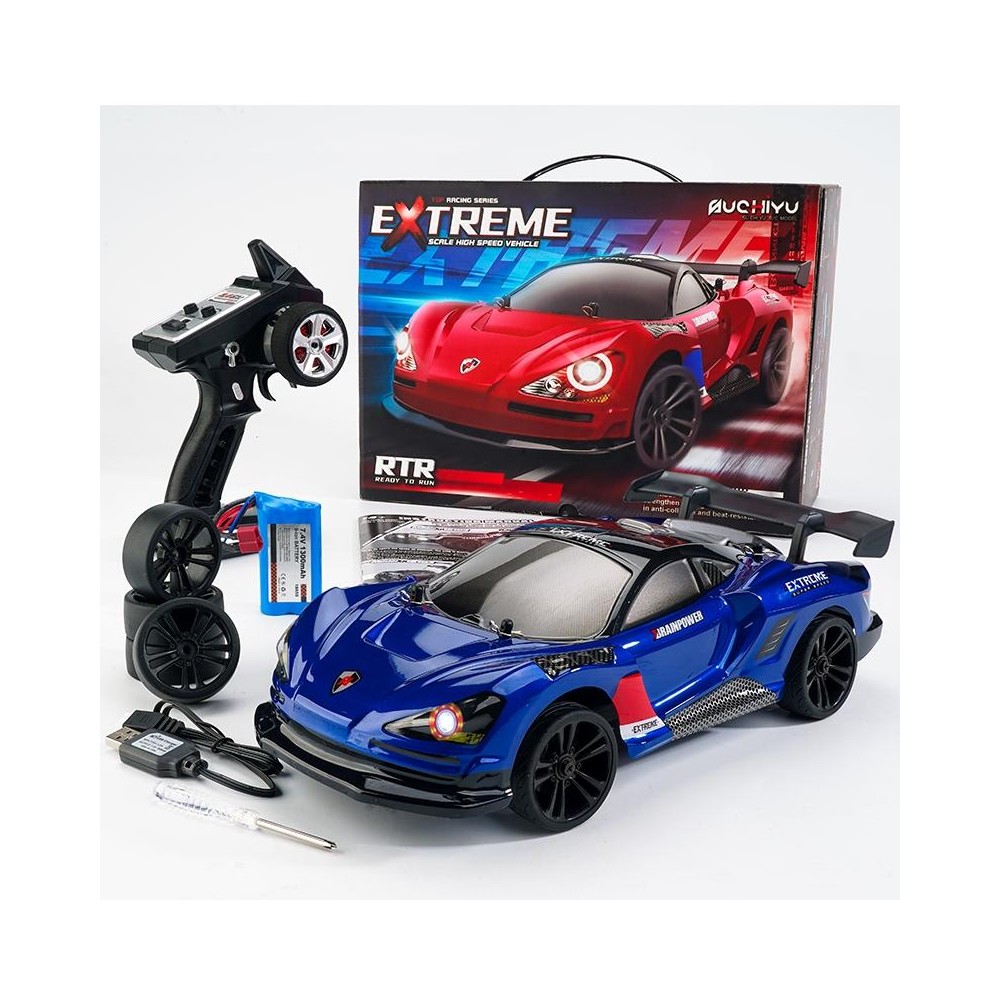 JJR/C  Q117 Remote Control Electric 4WD Stunt Car, Style:Race Car(Blue)