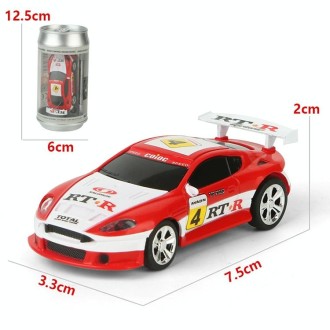 Coke Can Mini RC Car Radio Remote Control Micro Racing Car(Red)