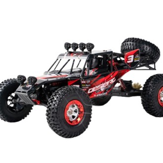 JJR/C Q39C 2.4G Four-wheel Drive High-speed Climbing Carbon Brush Motor RC Desert Off-Road Truck(Red)