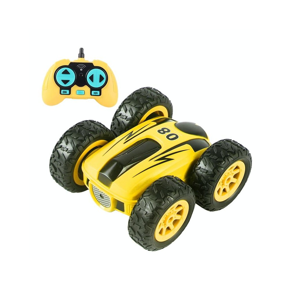 RD158-3 2.4G Mini High Speed Double Sided Remote Control Car Toy(English Box 08 Yellow)