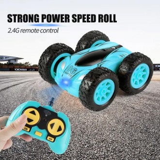 RD158-3 2.4G Mini High Speed Double Sided Remote Control Car Toy(English Box 08 Yellow)