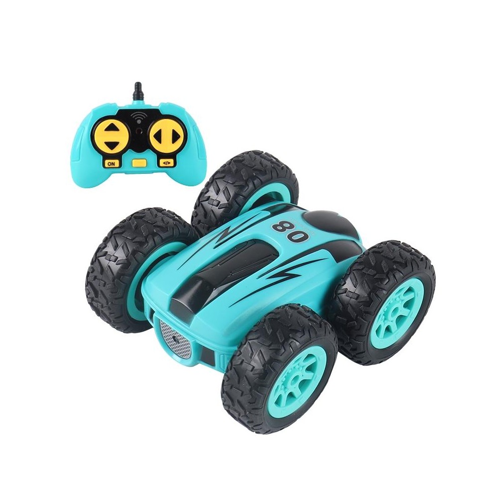 RD158-3 2.4G Mini High Speed Double Sided Remote Control Car Toy(English Box 08 Blue)