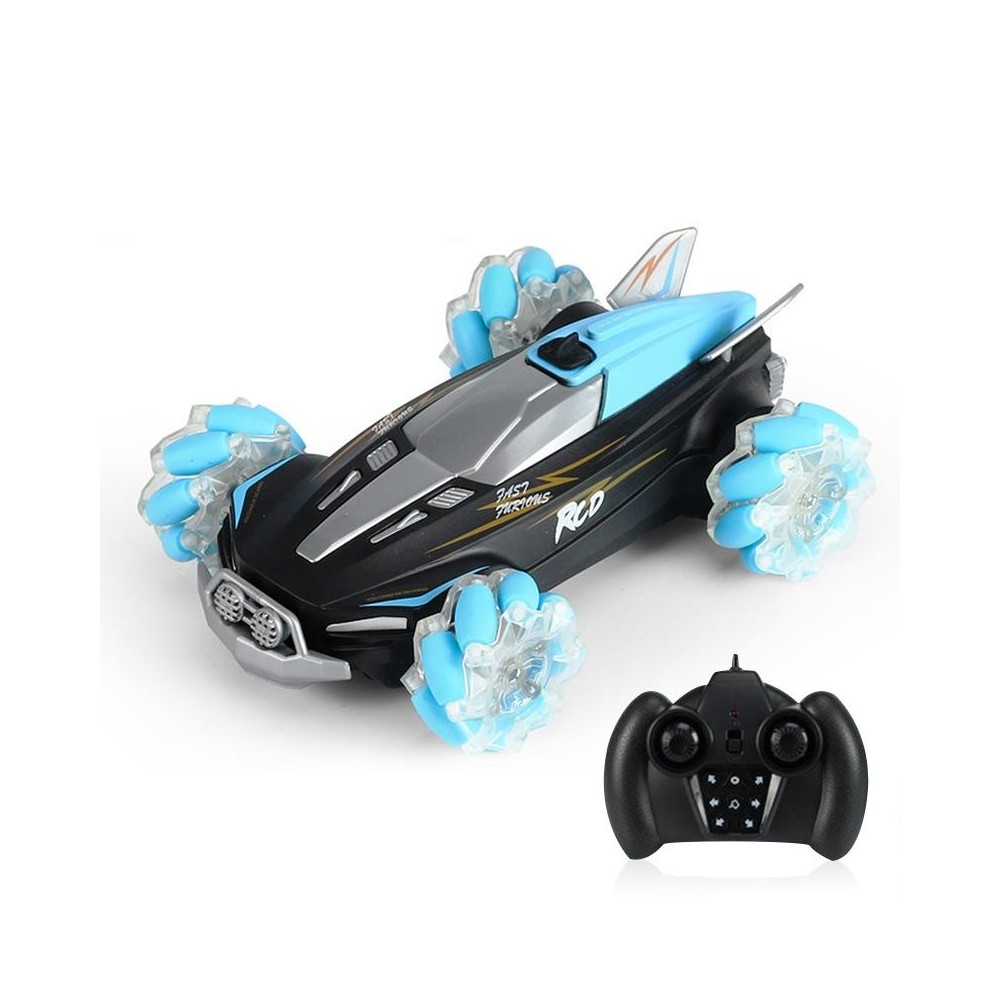 YDJ-D888 4WD 2.4G Remote Control Spray 360 Degree Flip Stunt Drift Car(Blue)