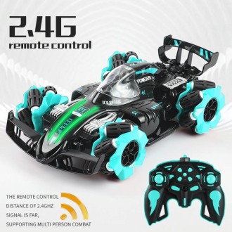 RD158-2 2.4G Four-Wheel Drive Horizontal Spray Remote Control Car(F1 Blue)