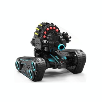 JJR/C 538 Gesture Sensing Remote Control Two-Wheel Tank Battle Spray Truck, Specification:Dual Control(Blue)