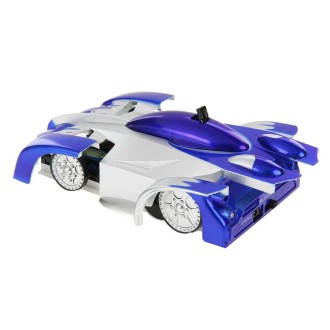 Superior Cool Infrared Control Toy Car Remote Control RC Wall Climber Car Climbing Stunt Car(Blue)