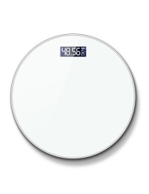 LCD Display Electronic Scale Household Weighing Health Scale Charging Model(White)