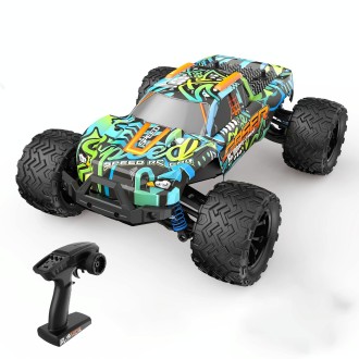 9000E 1:14 Full Scale Remote Control 4WD High Speed Car(Graffiti Blue)