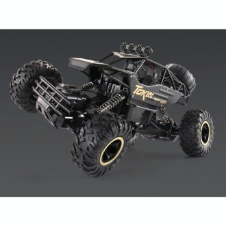 HD6026 1:12 Large Alloy Climbing Car Mountain Bigfoot Cross-country Four-wheel Drive Remote Control Car Toy, Size: 37cm(Silver)