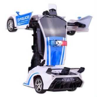 1023 4 Channels Remotely Deformed Car Police Model Car Toy Car