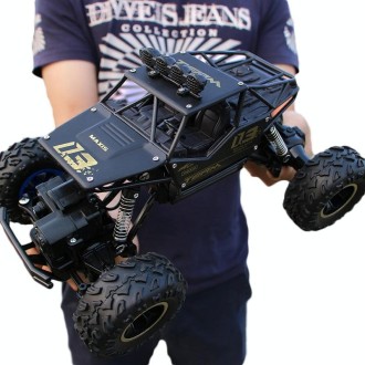 2.4GHz 4WD Double Motors Off-Road Climbing Car Remote Control Vehicle, Model:6141(Black)