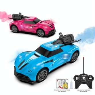 SL-354A 27 Frequency 1:24 Light Spray Remote Control Car Toy Model(Rose Red)