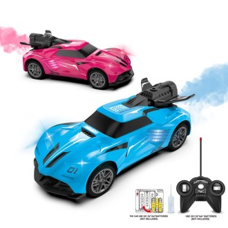 SL-354A 27 Frequency 1:24 Light Spray Remote Control Car Toy Model(Blue)