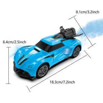 SL-354A 27 Frequency 1:24 Light Spray Remote Control Car Toy Model(Blue)