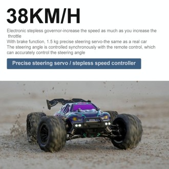 SCY-16101 2.4G 1:16 Electric 4WD RC Monster Truck Coupe Car Toy (Purple)