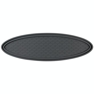 Car Center Console Ornaments Oval Anti-slip Mat, Style: Without Diamond