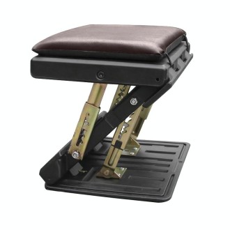 R-3600 Car Adjustable Footrest Ottomans Ergonomic Footstool (Brown)