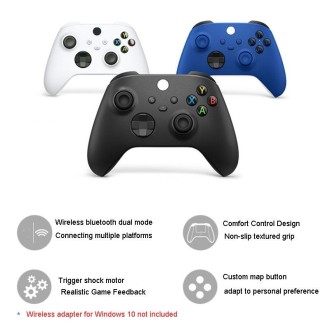 For Xbox Series X/S Bluetooth Wireless Controller Gamepad Joystick(Black)