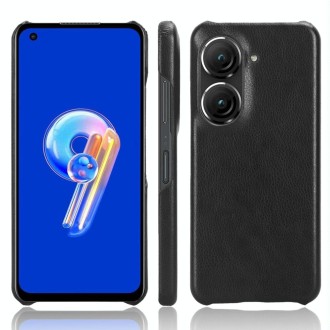 For ASUS Zenfone 9 Litchi Texture Back Cover Phone Case (Black)