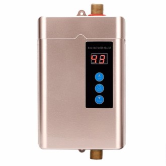 AU Plug 4000W Electric Water Heater With Remote Control Adjustable Temperate(Gold)