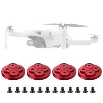 4 PCS Sunnylife Motor Metal Protection Cover for DJI Mavic Mini 1(Red)