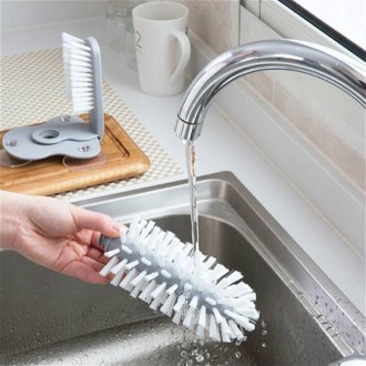 Suction Wall Lazy Cup Cleaning Brush Kitchen Bar Cleaning Tool