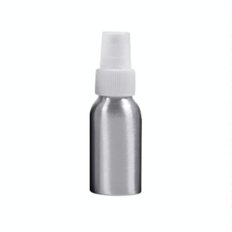 Refillable Glass Fine Mist Atomizers Aluminum Bottle, 30ml(White)