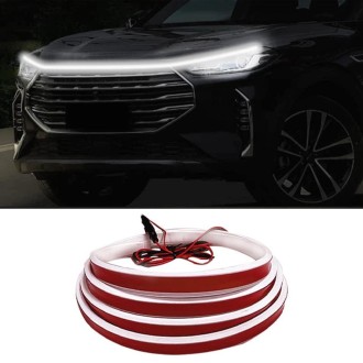 Car Startup Scan Through Hood LED Daytime Running Atmosphere Light, Length:1.8m(White Light)