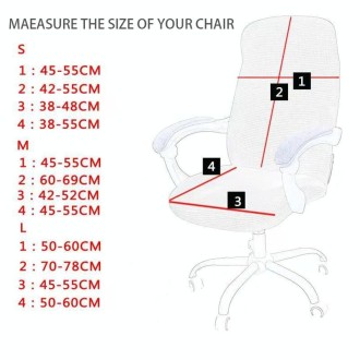 Stretch Chair Cover Office Armrest Lift Computer Chair Seat Cover, Size: M(Happy Christmas Black)