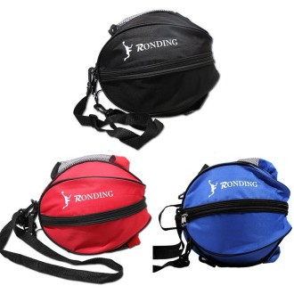 One-shoulder Two-way Opening Zipper Basketball Volleyball Football Bag Sports Ball Bag(Red)