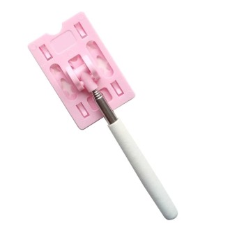 Portable Extension Pole for Car Driving Parking, Color: Pink+White