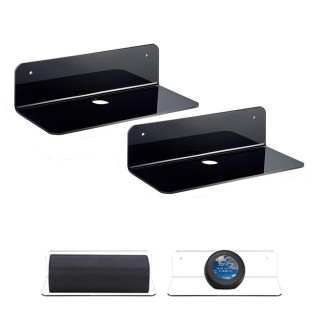 2pcs /Set Household Speaker Wall Bracket Surveillance Camera Bracket(Black)