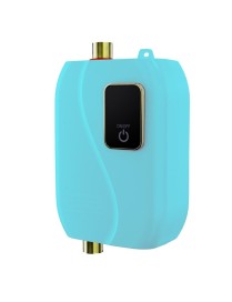 Instant Water Heater Mini Kitchen Quick Heater Household Hand Washing Water Heater AU Plug(Blue)