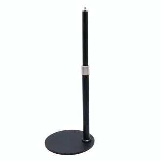 Desktop Disc Telescopic Rod Ring Light Support Frame(Black)