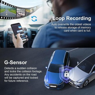 Yesido KM15 4K Dual Dash Camera Driving Recorder