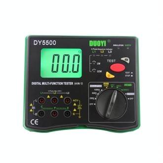 DUOYI DY5500 Car 4 in 1 Digital Multifunction Resistance Tester Insulation Earth Multimeter