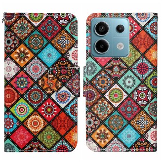 For Xiaomi Redmi Note 13 Pro 5G Colored Drawing Pattern Leather Phone Case(Ethnic Style)