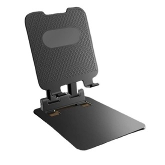 Tablet Mobile Phone Desktop Double Pole Lifting Folding Bracket, Color: Black (Large)