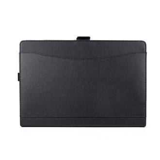 For Microsoft Surface Pro 7 / 7+ Microfiber Lambskin Texture Magnetic Horizontal Flip Leather Case with Pen Slot & Holder (Black