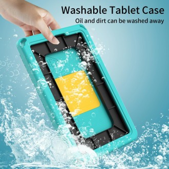 For TCL Tab 8 LE / WiFi 2023 EVA Hybrid PC Shockproof Tablet Case with Frame(Glacial Green)