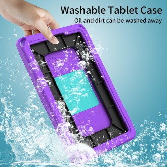 For TCL Tab 8 LE / WiFi 2023 EVA Hybrid PC Shockproof Tablet Case with Frame(Purple)