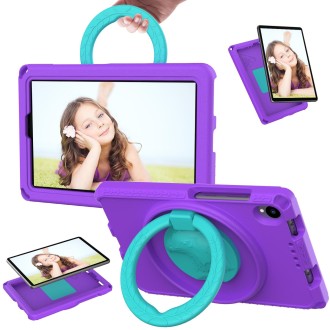 For TCL Tab 8 LE / WiFi 2023 EVA Hybrid PC Shockproof Tablet Case with Frame(Purple)