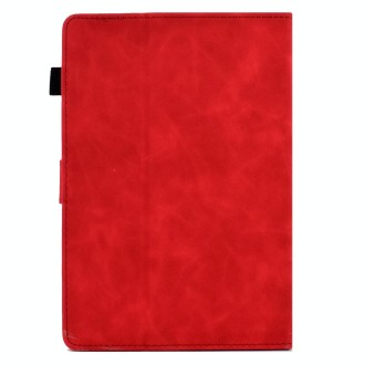 For 7 inch Tablets Tower Embossed Leather Tablet Case(Red)