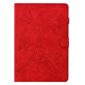 For 7 inch Tablets Tower Embossed Leather Tablet Case(Red)