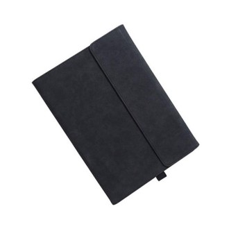 For Microsoft Surface Pro 8 Tablet Protective Case Holder(South African Sheepskin Black Case)