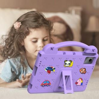 For TCL Tab 11 9466x3 Handle Kickstand Children EVA Shockproof Tablet Case(Light Purple)